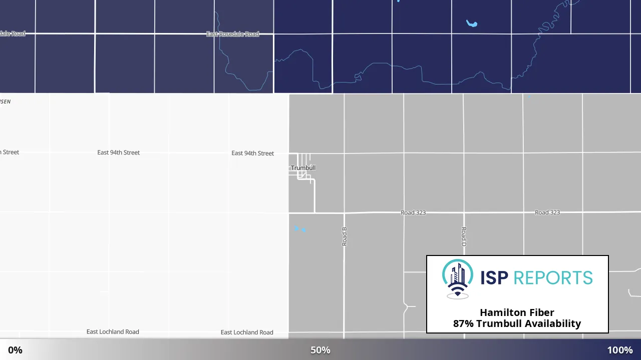 Trumbull, NE map of internet availability