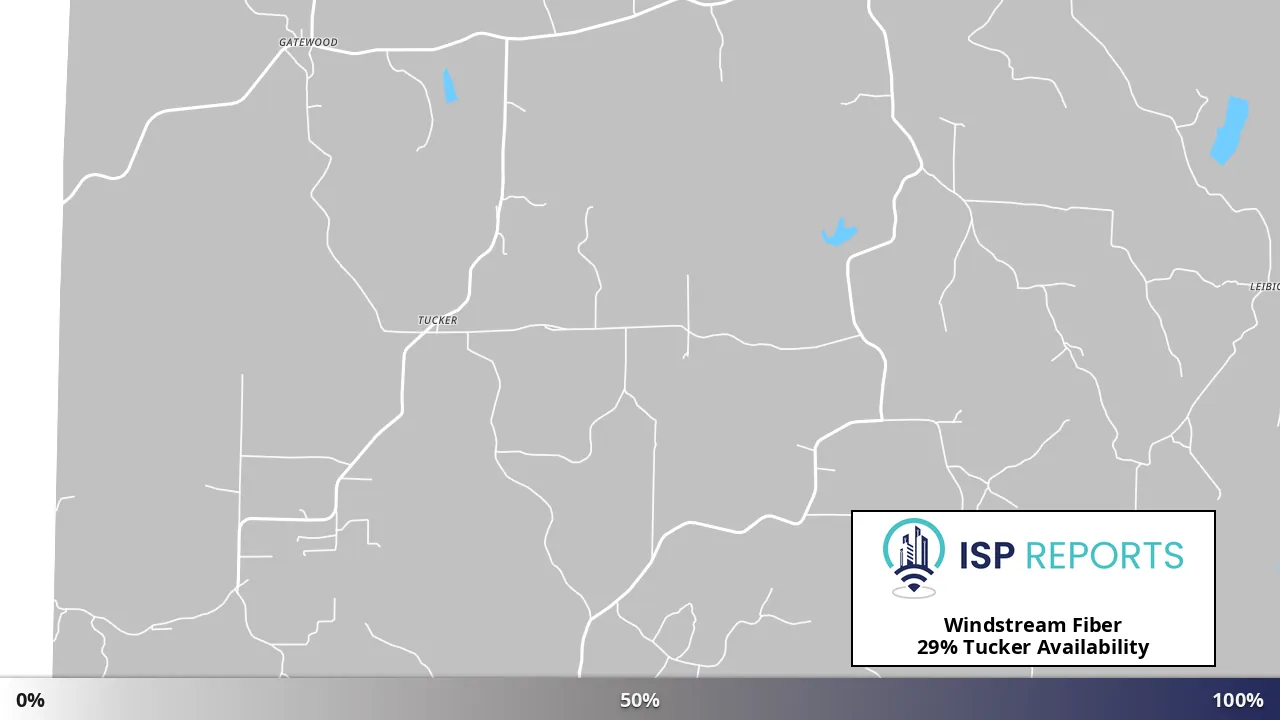 Tucker, MO map of internet availability