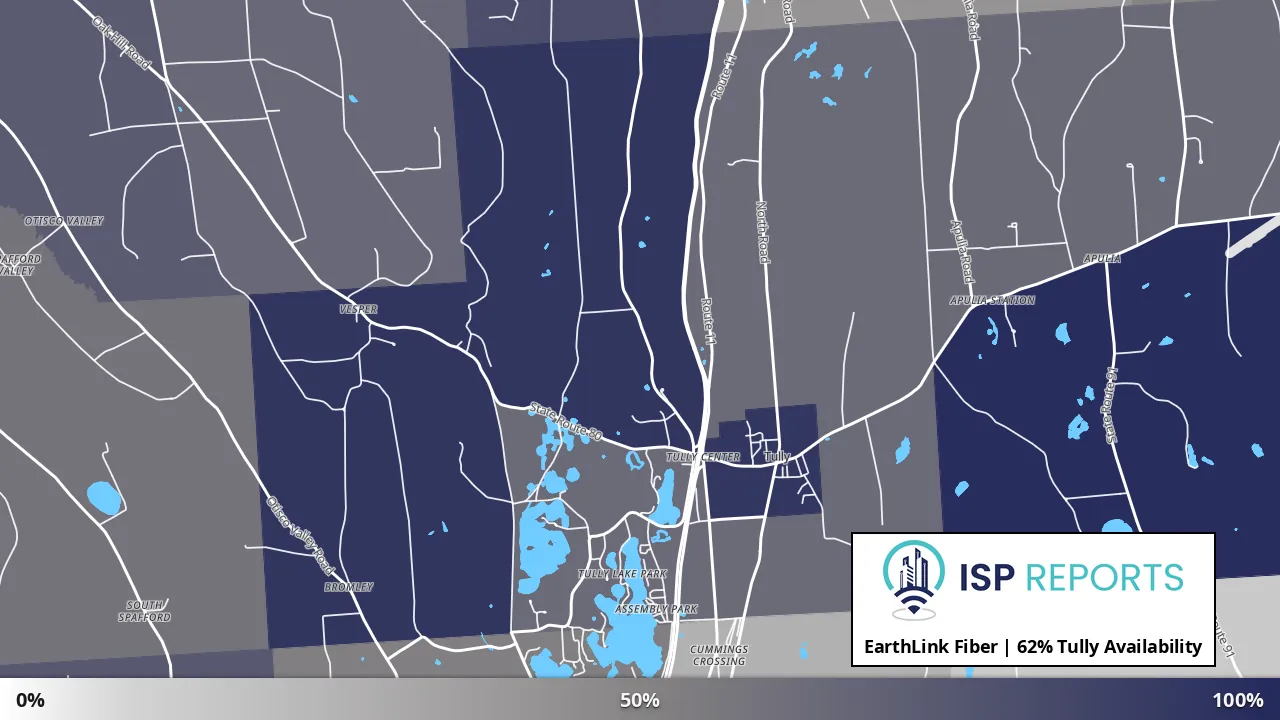 Tully, NY map of internet availability