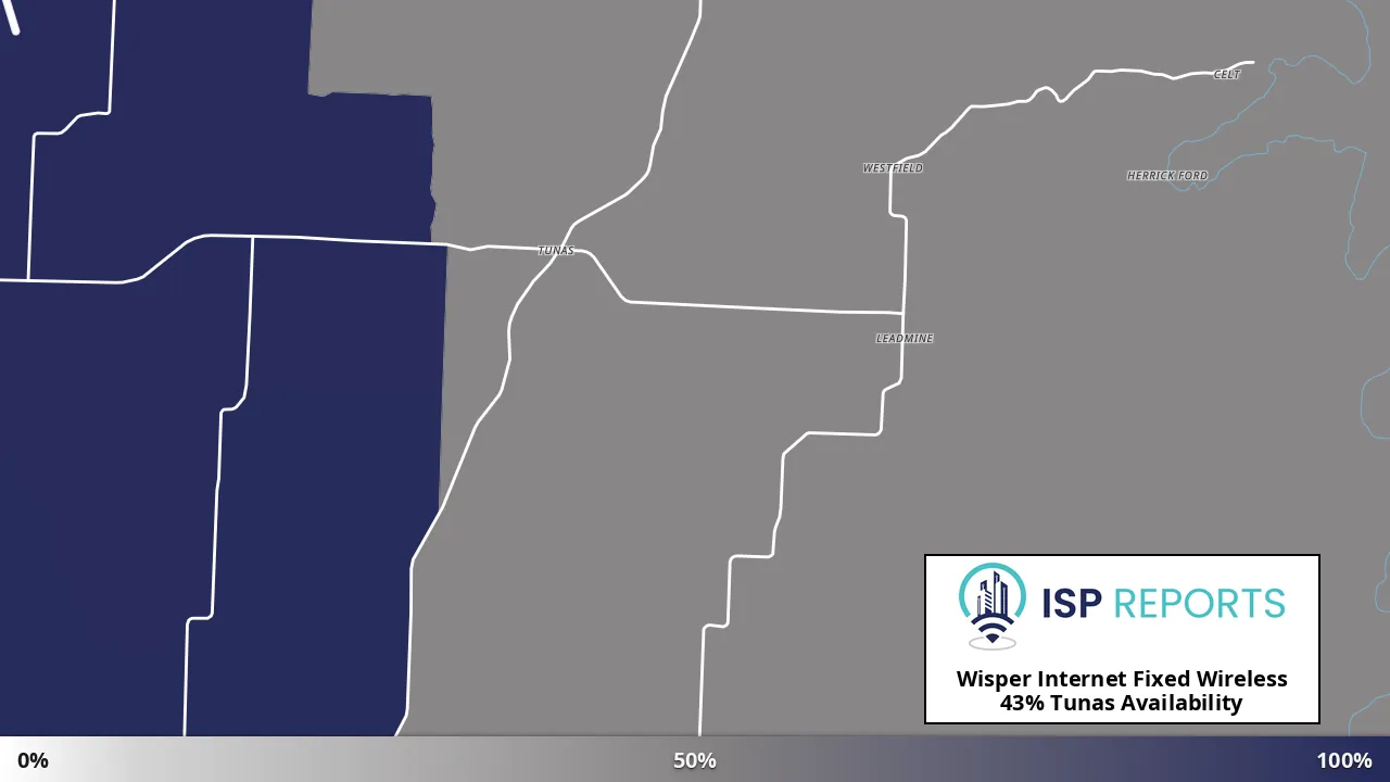 Tunas, MO map of internet availability