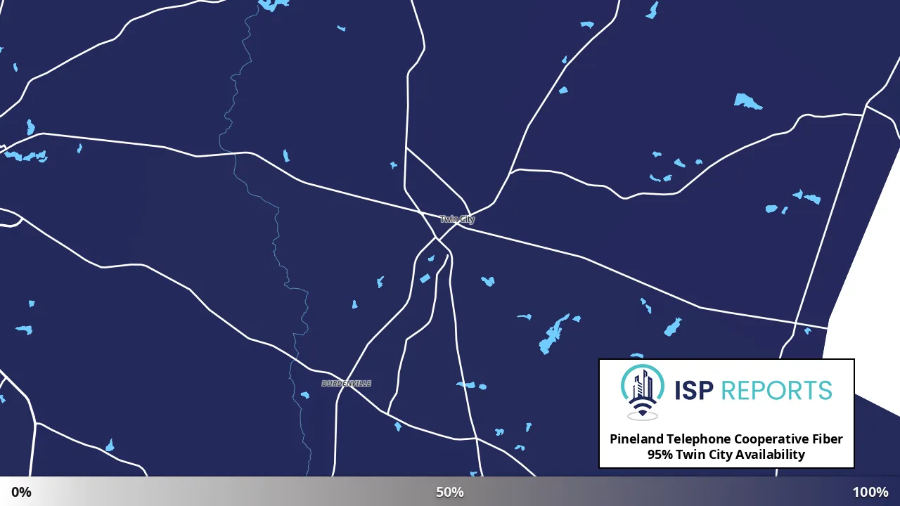 Twin City, GA map of internet availability
