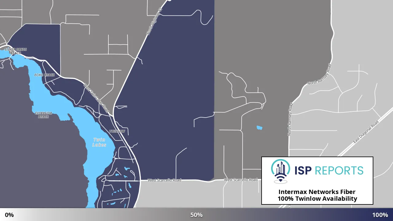 Twinlow, ID map of internet availability