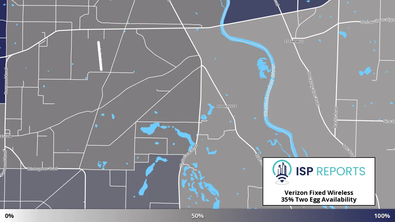 Two Egg, FL map of internet availability
