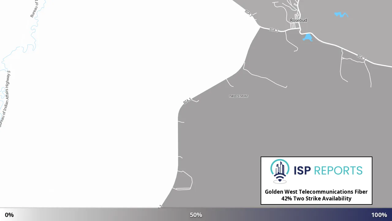 Two Strike, SD map of internet availability