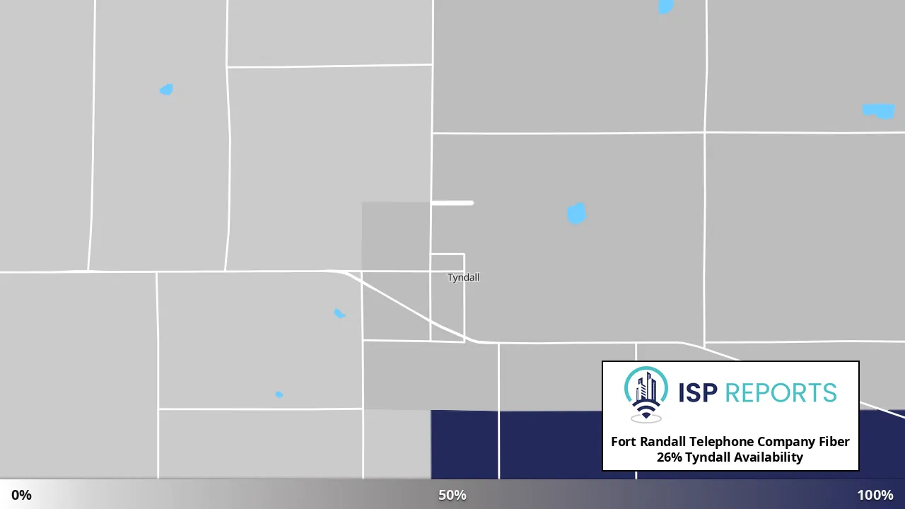 Tyndall, SD map of internet availability