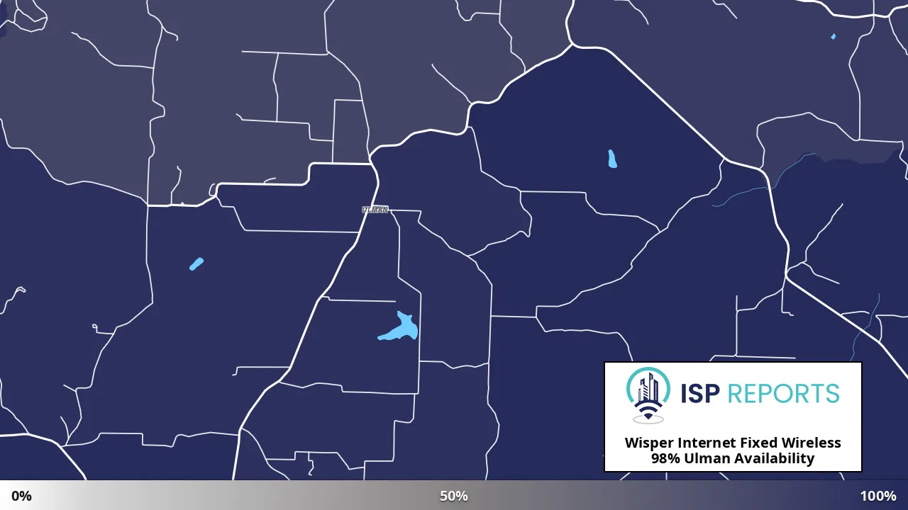Ulman, MO map of internet availability