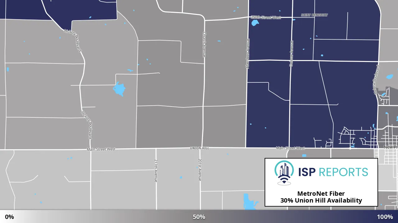 Union Hill, MN map of internet availability