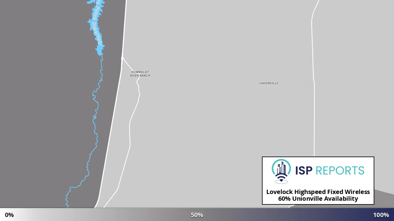 Unionville, NV map of internet availability