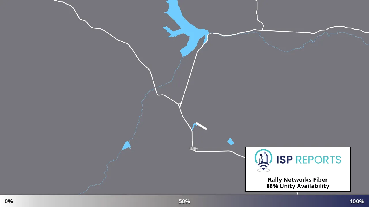 Unity, OR map of internet availability