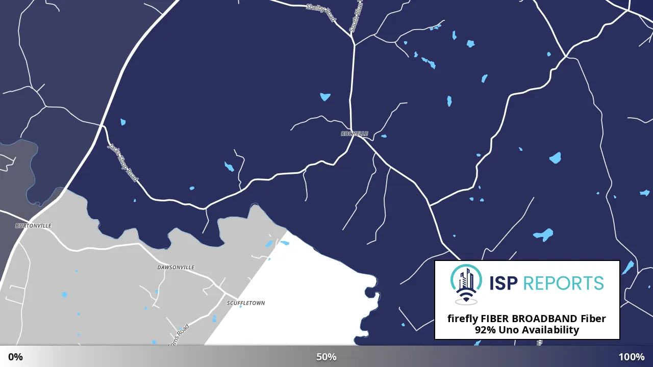 Uno, VA map of internet availability
