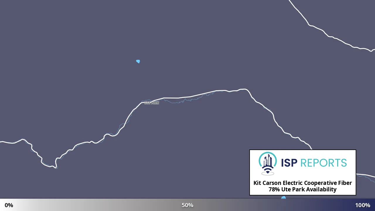 Ute Park, NM map of internet availability
