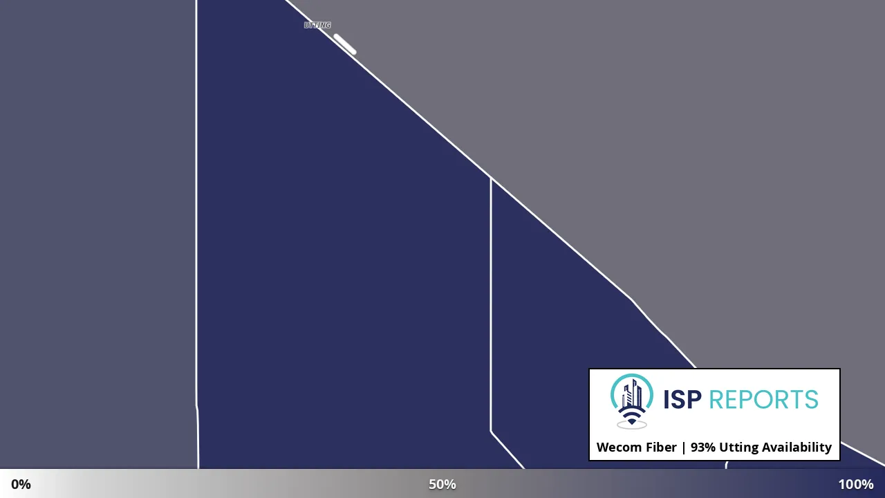 Utting, AZ map of internet availability