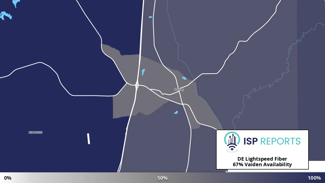 Vaiden, MS map of internet availability
