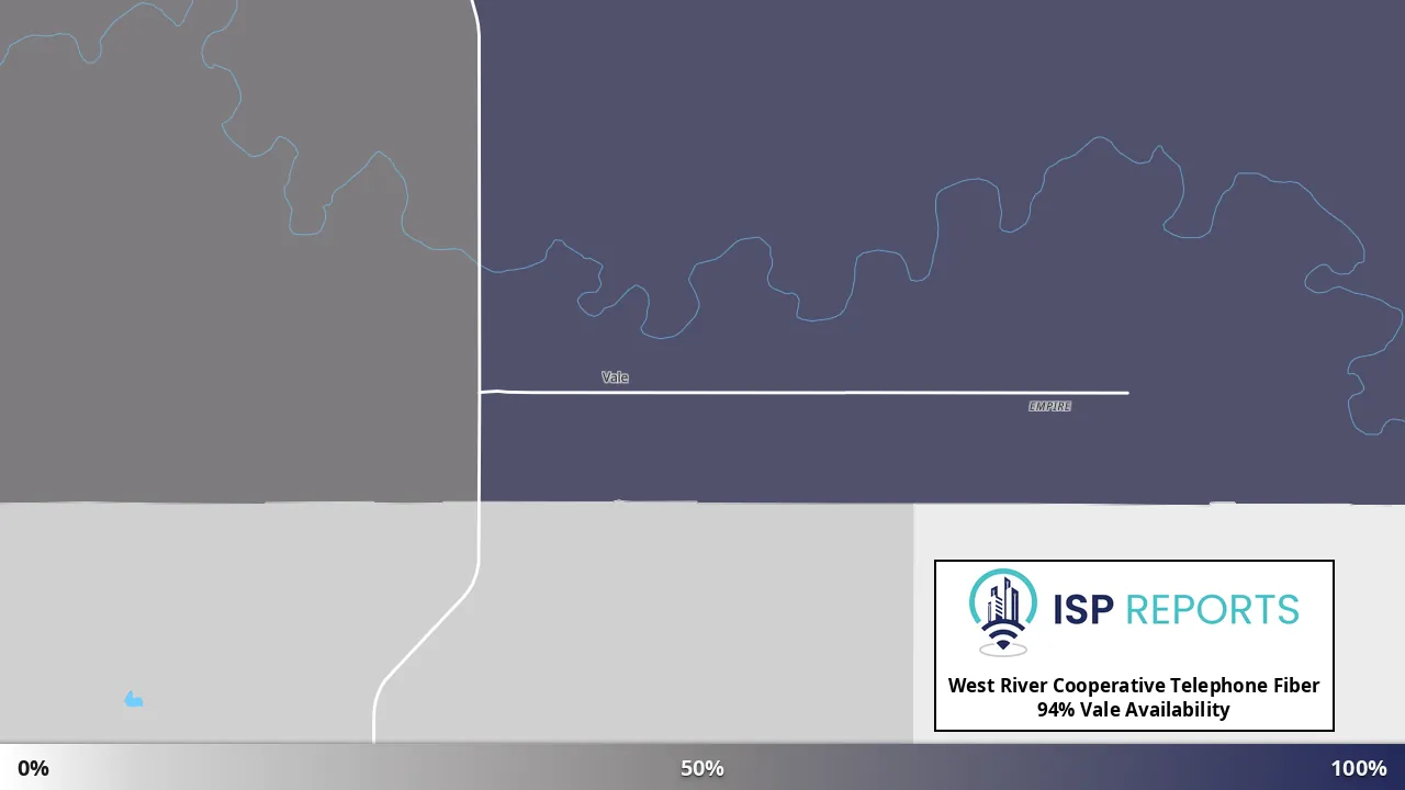 Vale, SD map of internet availability