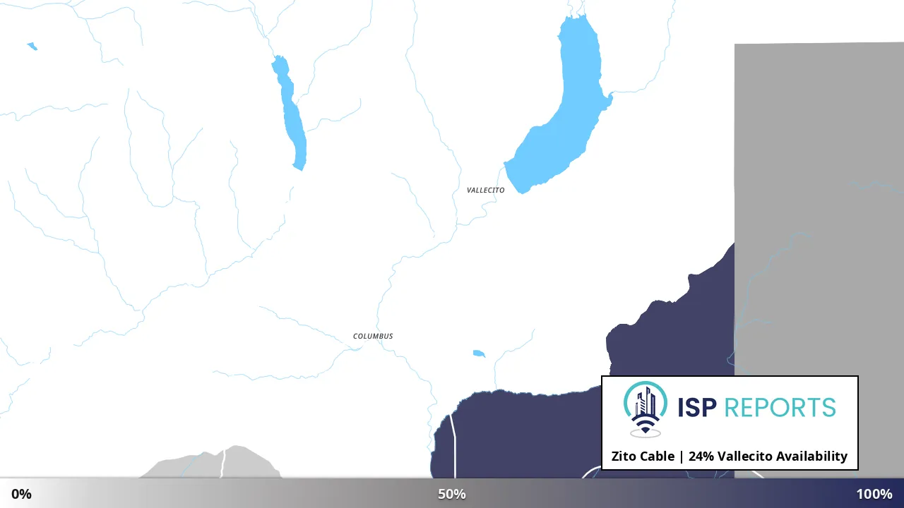Vallecito, CO map of internet availability