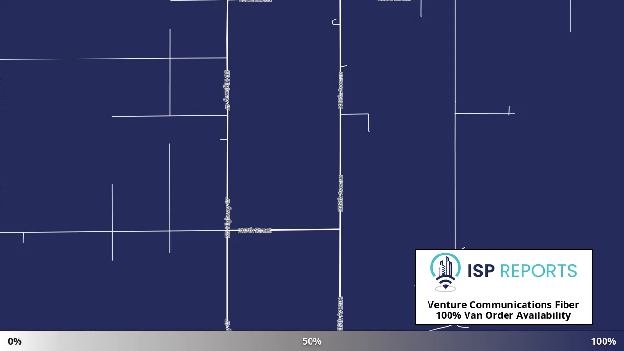 Van Order, SD map of internet availability