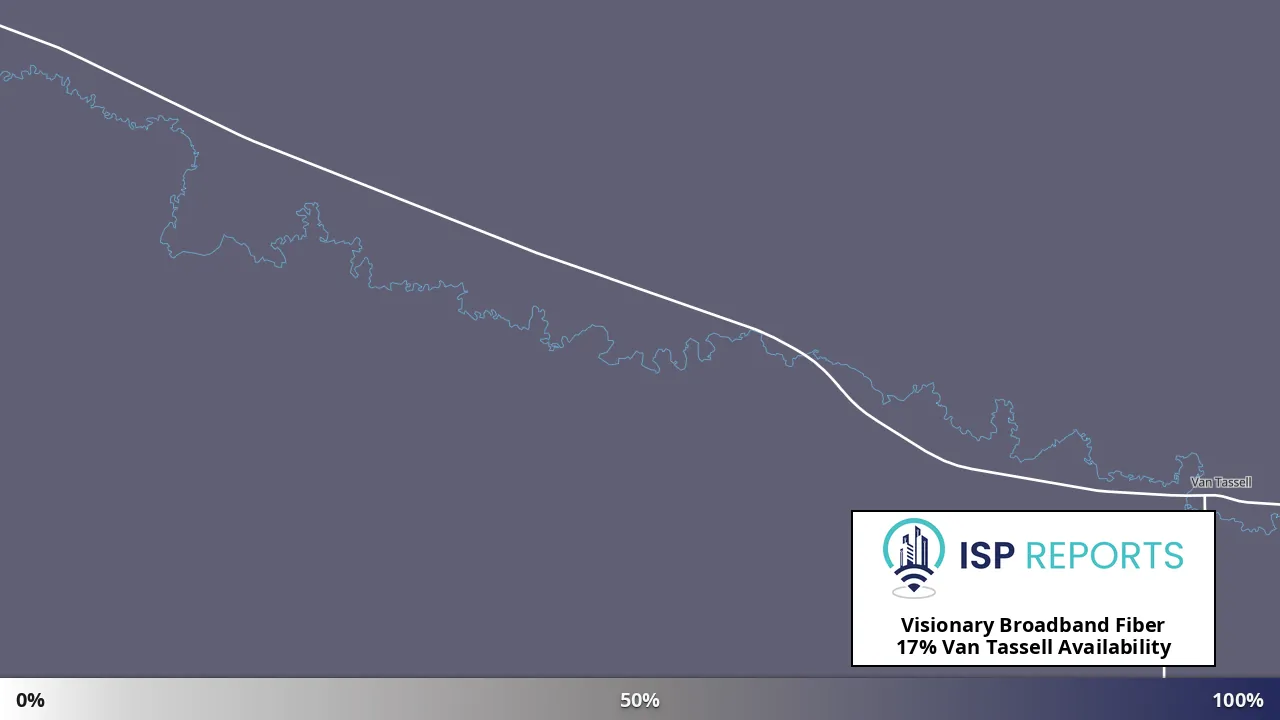 Van Tassell, WY map of internet availability