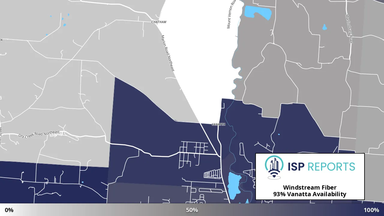 Vanatta, OH map of internet availability