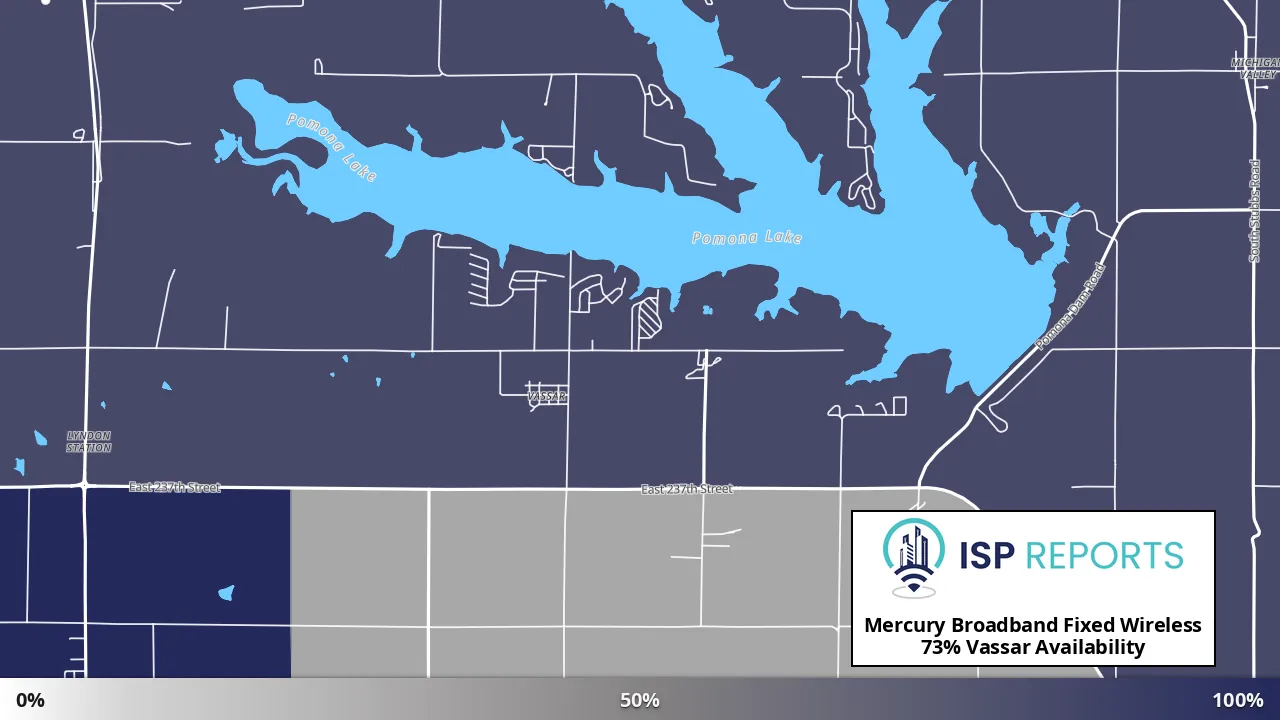 Vassar, KS map of internet availability