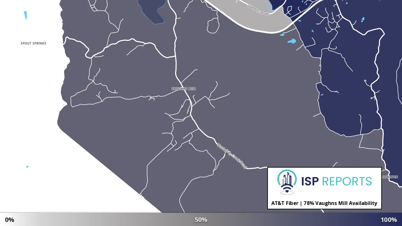 Vaughns Mill, KY map of internet availability