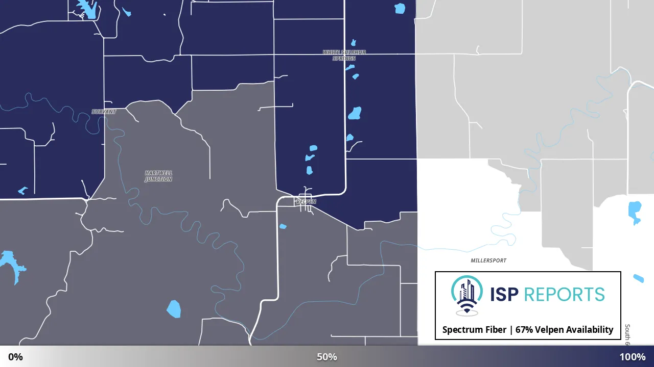 Velpen, IN map of internet availability