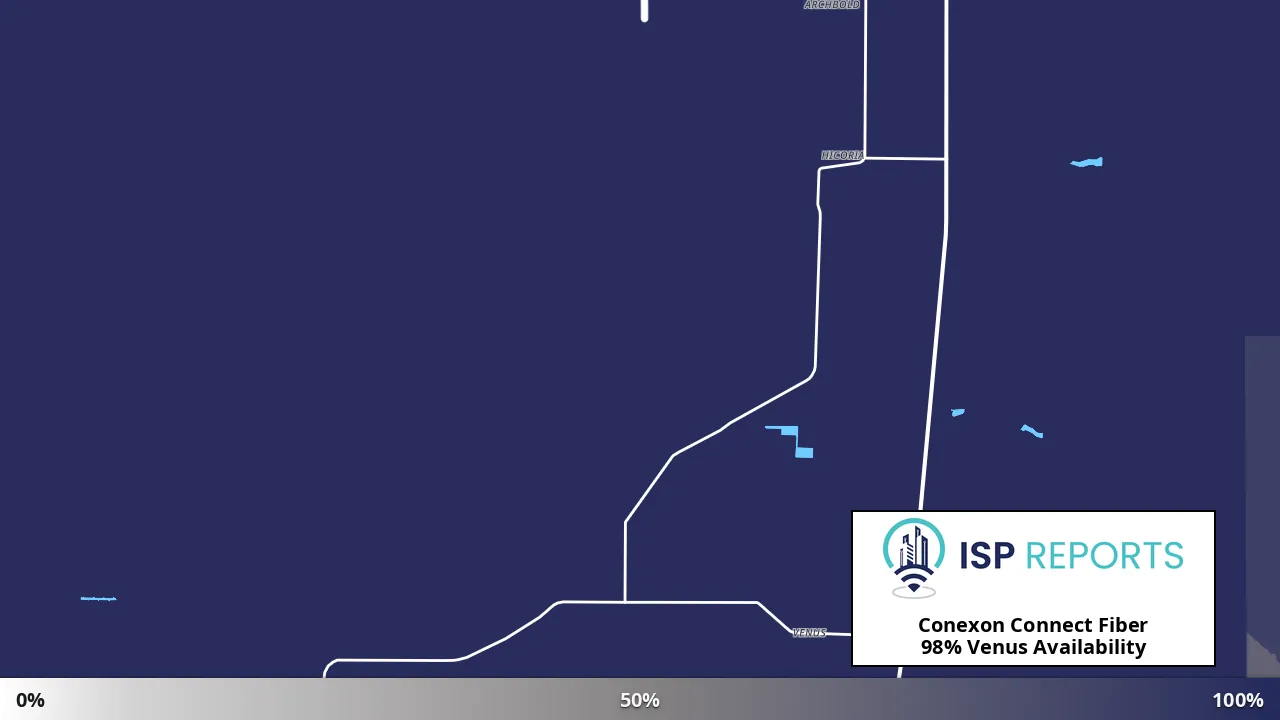 Venus, FL map of internet availability