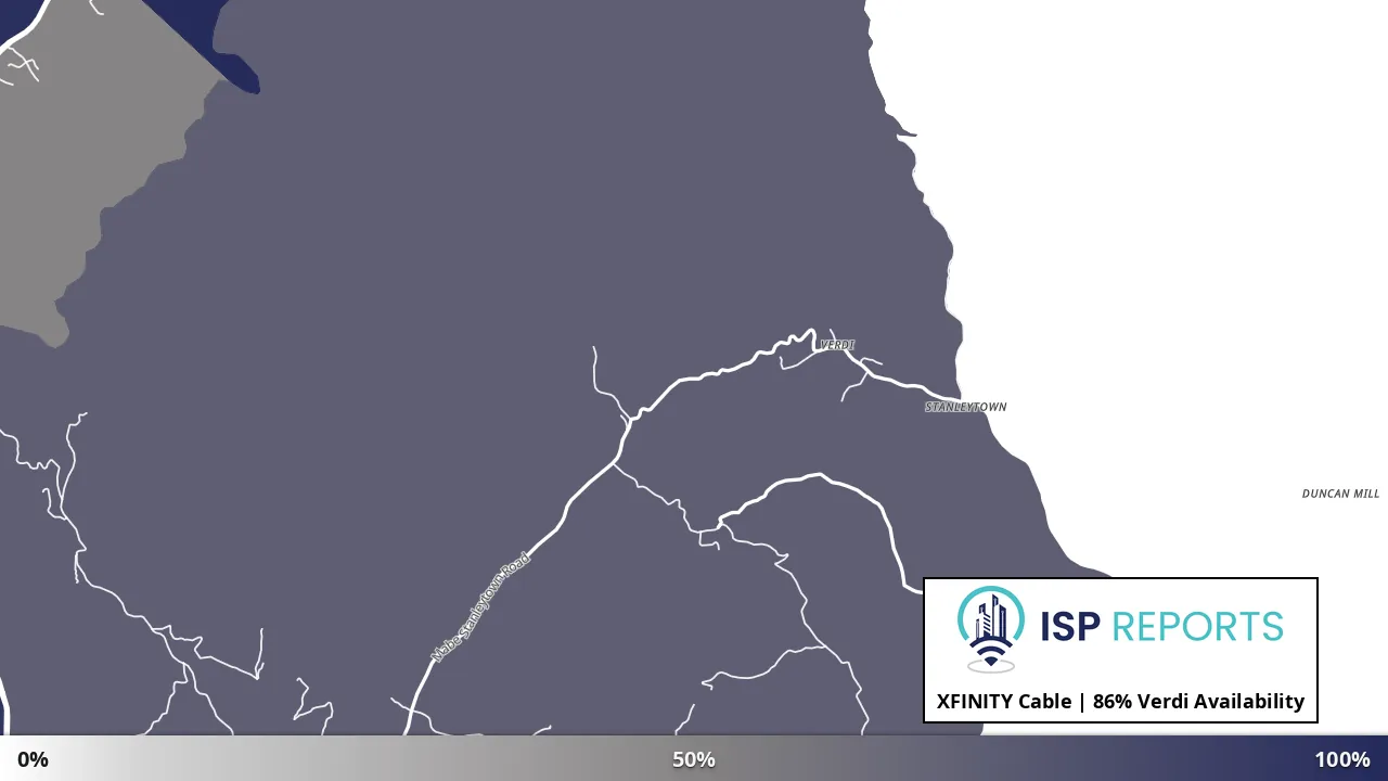 Verdi, VA map of internet availability