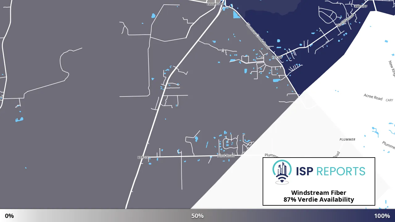 Verdie, FL map of internet availability