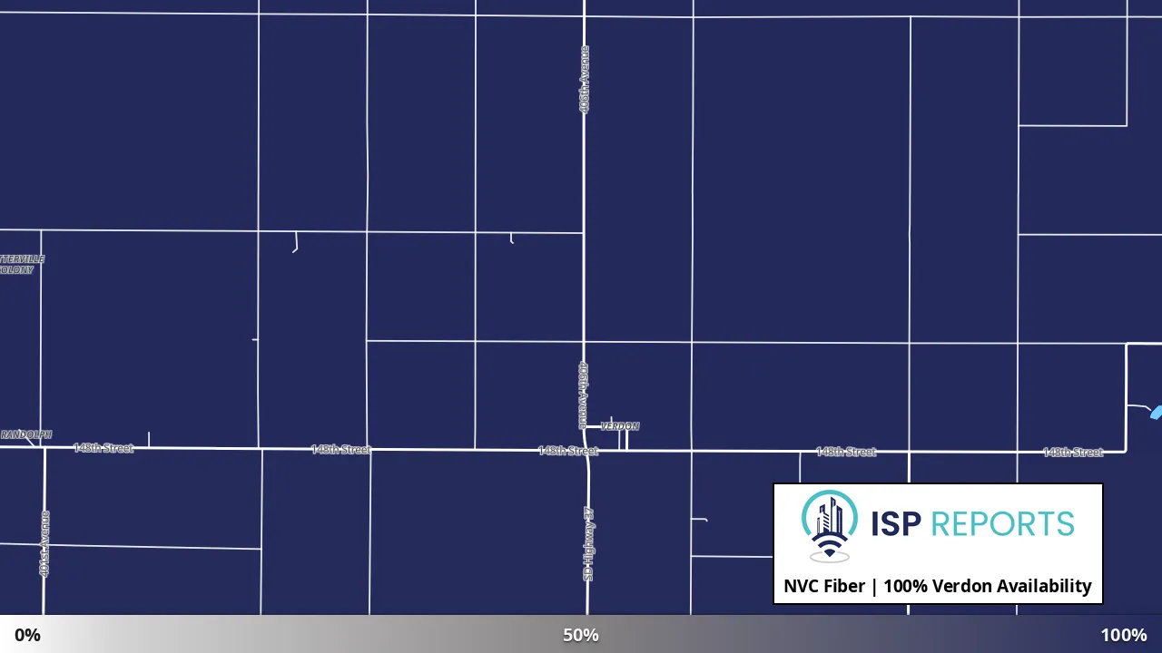 Verdon, SD map of internet availability