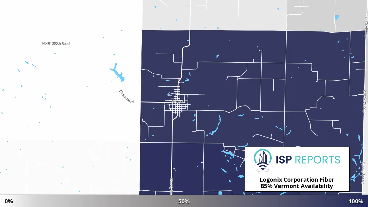Vermont, IL map of internet availability