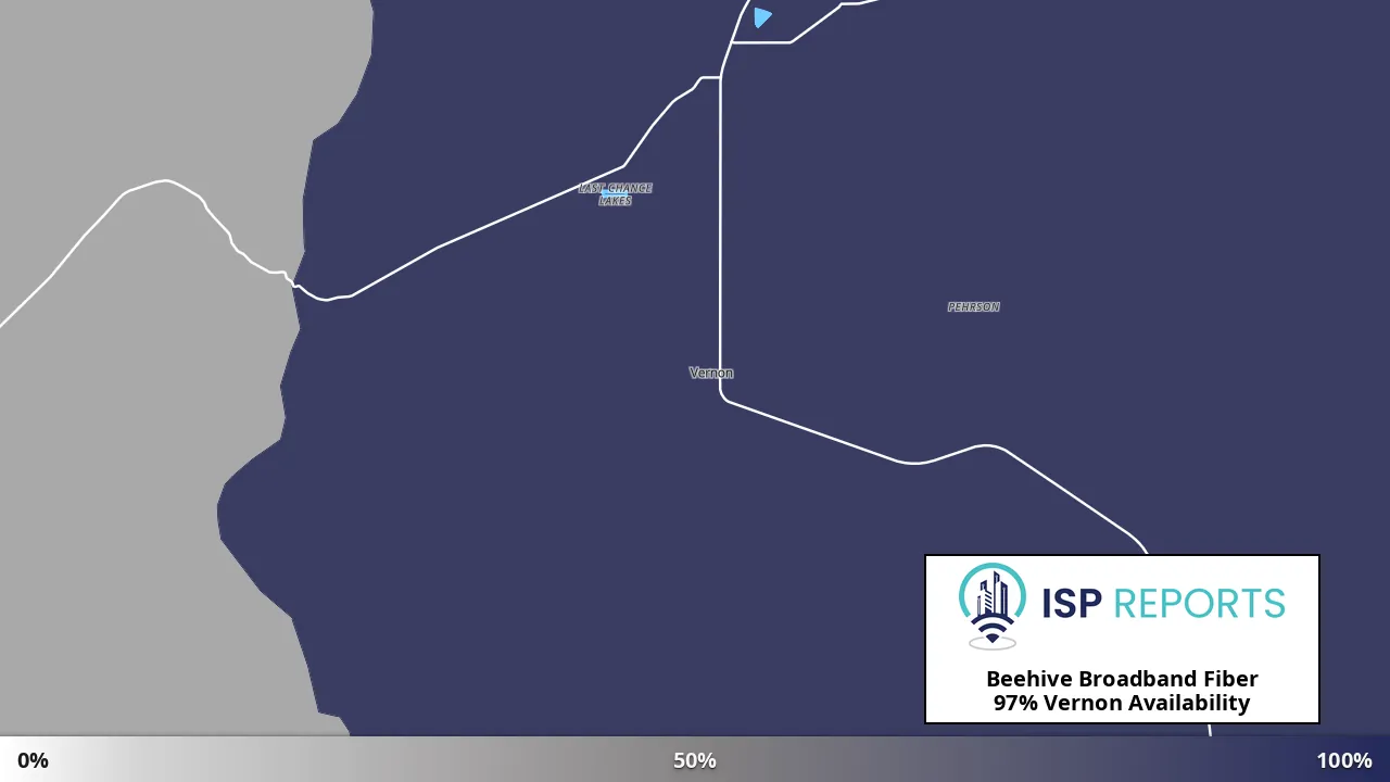 Vernon, UT map of internet availability