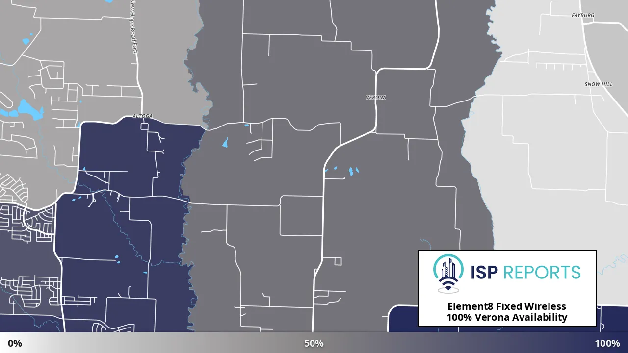 Verona, TX map of internet availability
