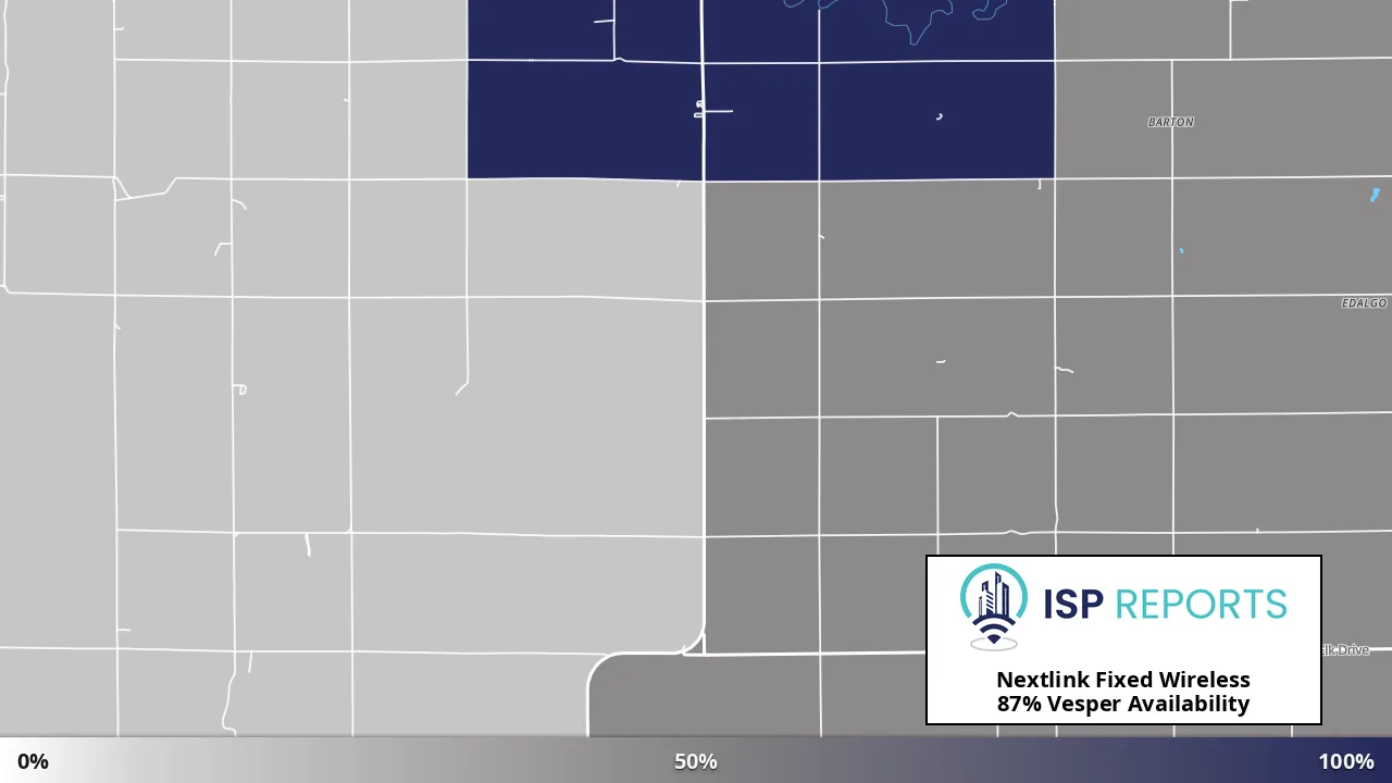 Vesper, KS map of internet availability
