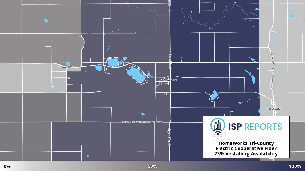 Vestaburg, MI map of internet availability