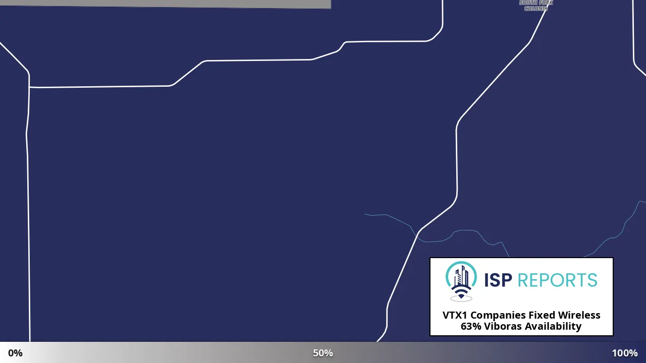 Viboras, TX map of internet availability