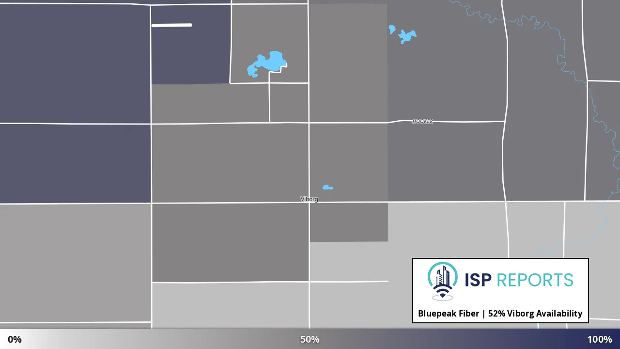 Viborg, SD map of internet availability