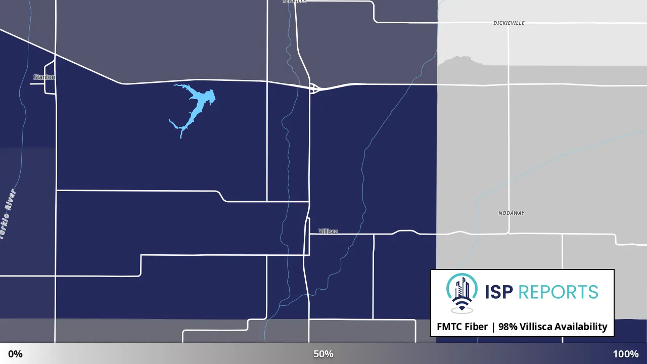 Villisca, IA map of internet availability