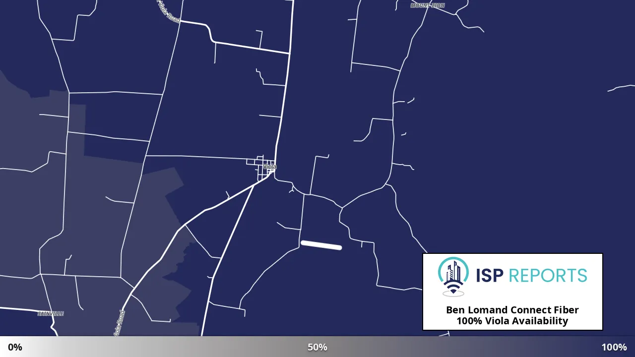 Viola, TN map of internet availability