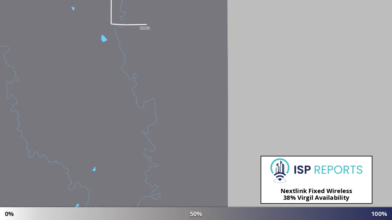 Virgil, KS map of internet availability