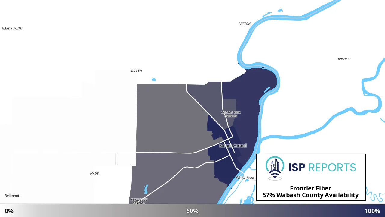 Wabash County, IL map of internet availability