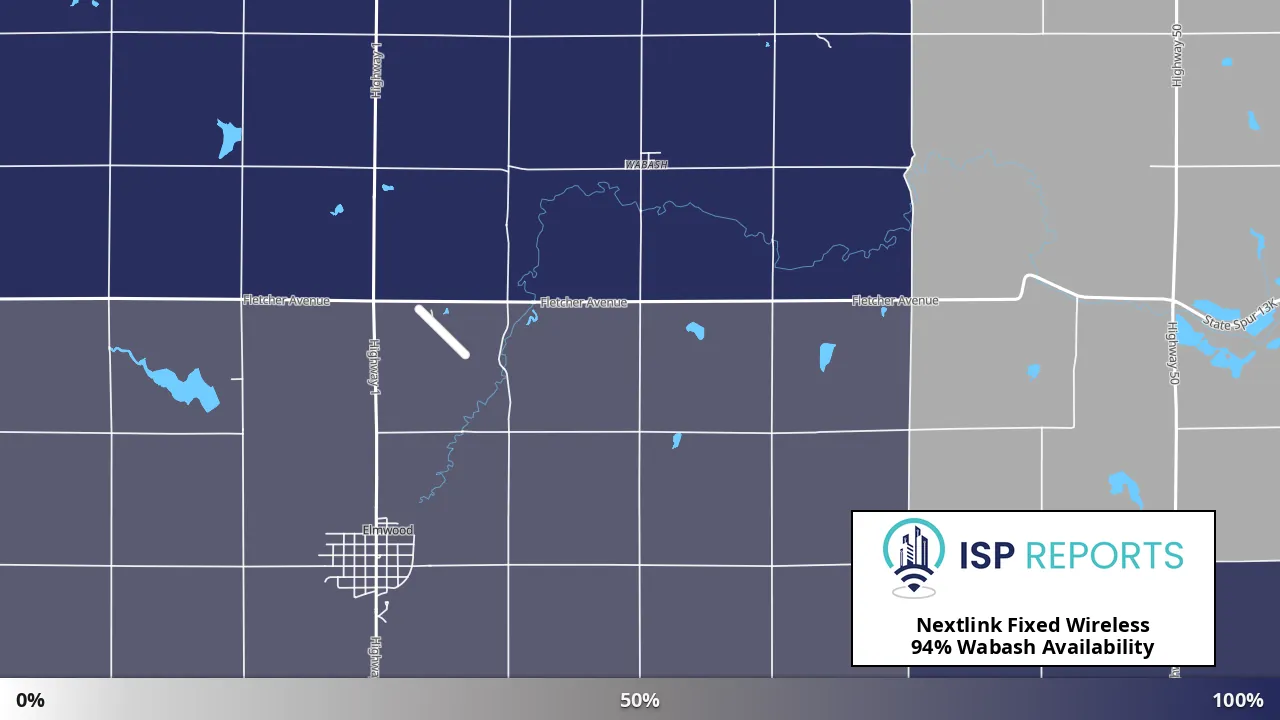 Wabash, NE map of internet availability