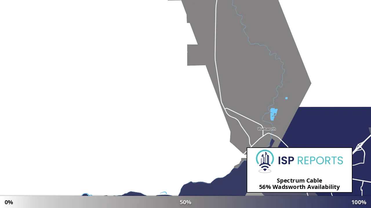 Wadsworth, NV map of internet availability