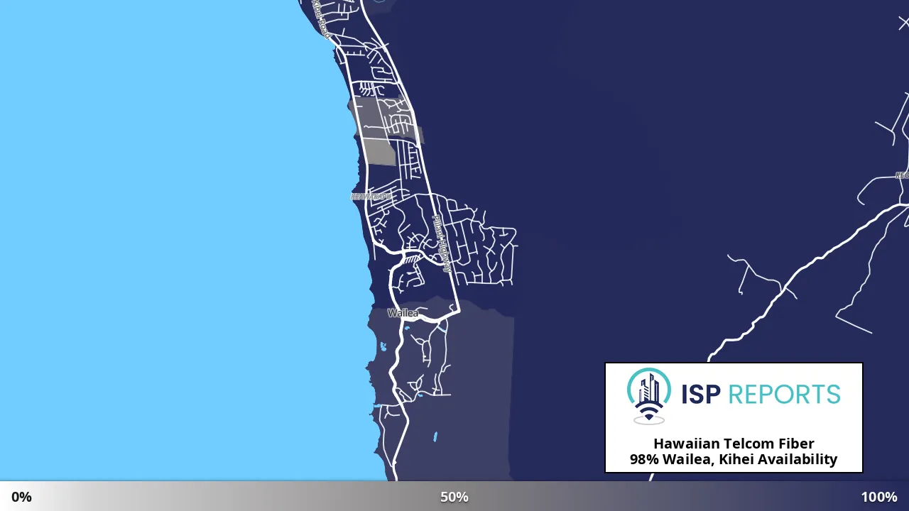 Wailea, Kihei, HI map of internet availability