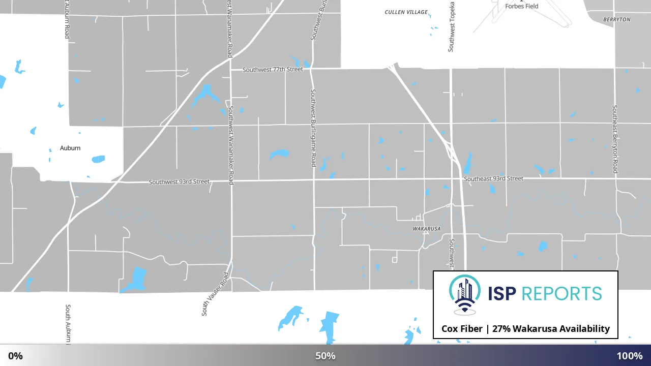 Wakarusa, KS map of internet availability