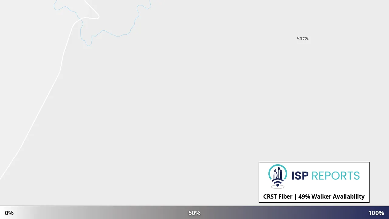 Walker, SD map of internet availability