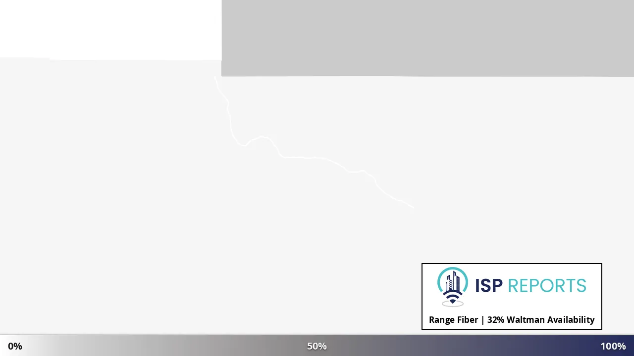 Waltman, WY map of internet availability
