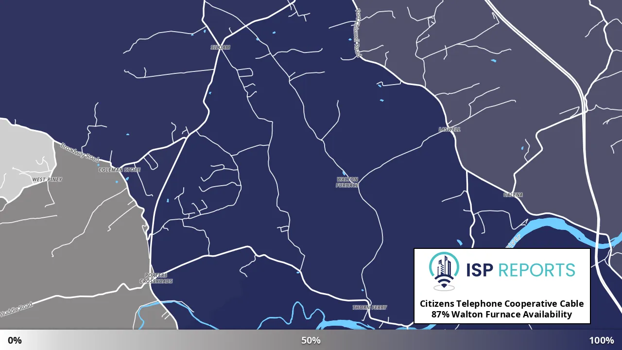 Walton Furnace, VA map of internet availability