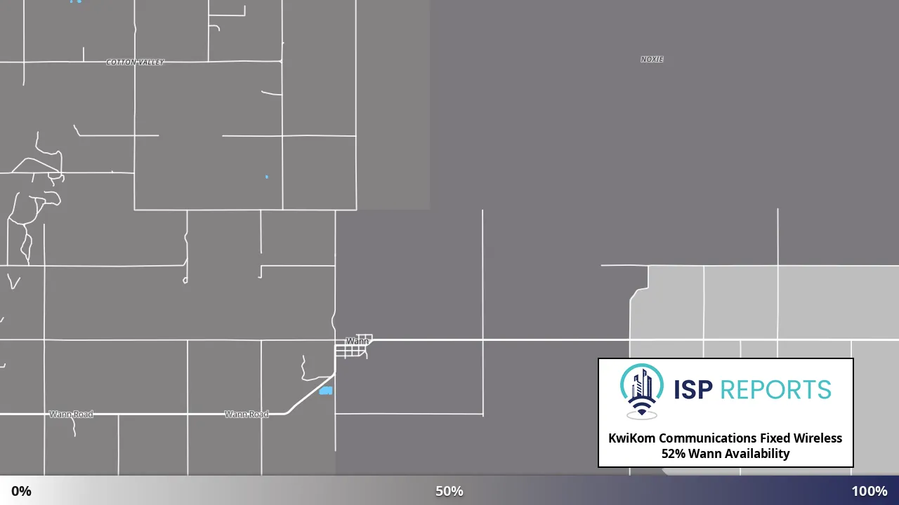 Wann, OK map of internet availability