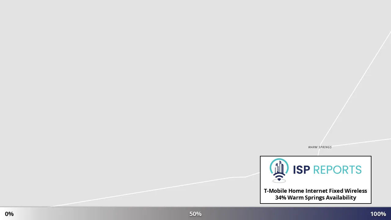 Warm Springs, NV map of internet availability