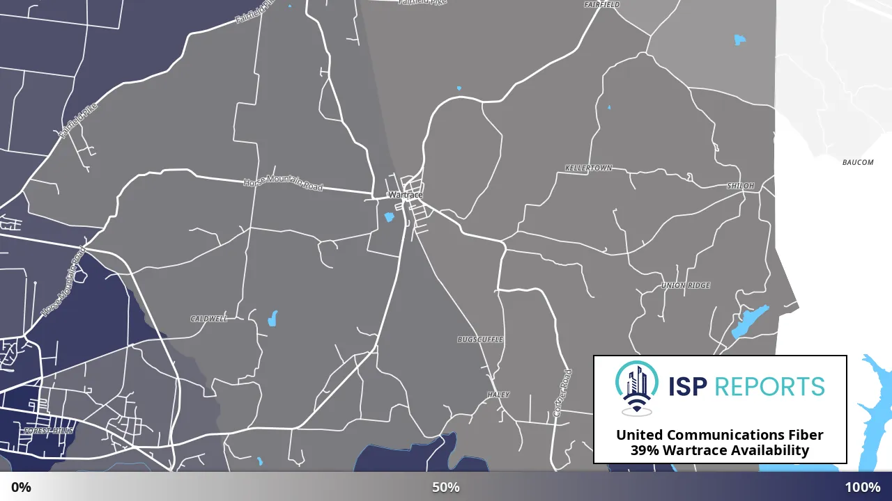 Wartrace, TN map of internet availability